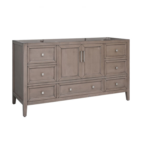 Everette Gray Oak 60-Inch Single Vanity Cabinet, image 2