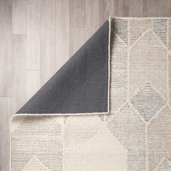 Kolt Gray and Beige 8 Ft. x 10 Ft. Geometric Patterned Wool Area Rug, image 3