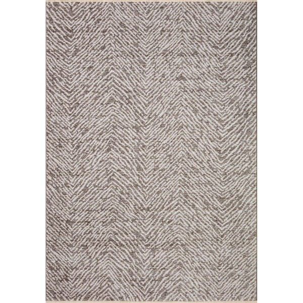 Vance Taupe and Dove Textured Area Rug, image 1
