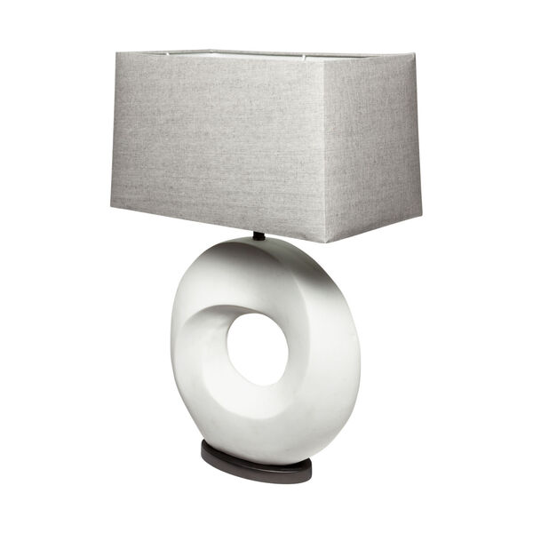Celtica White One-Light Ring Shaped Table Lamp, image 1