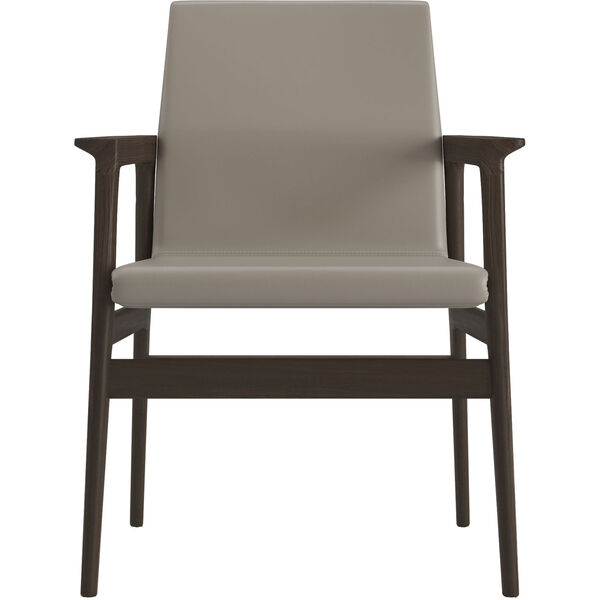 Stanton Castle Gray Eco Leather Dining Arm Chair, image 8