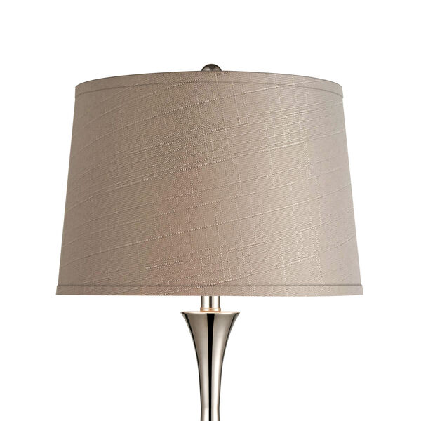 Septon Gray Concrete Polished Nickel One-Light Table Lamp, image 3