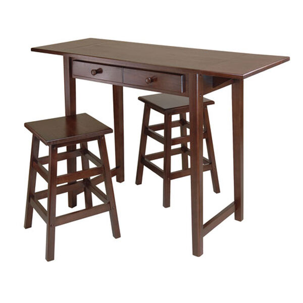 Mercer Double Drop Leaf Table with Two Stools, image 2