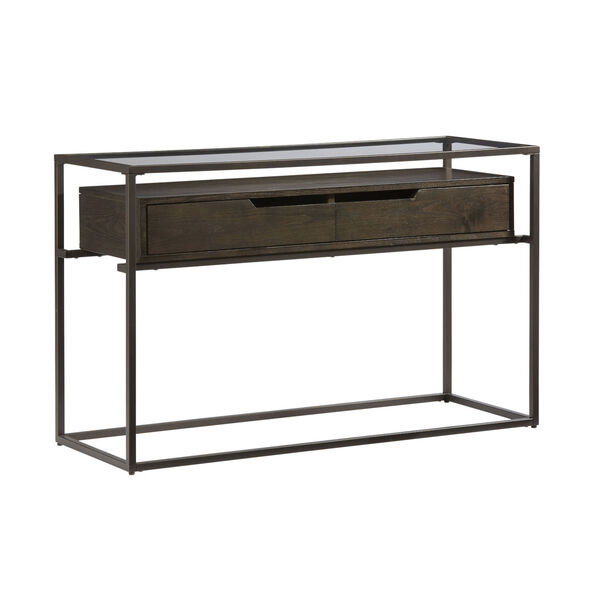 Presidio Contemporary Umber and Black Console Table, image 3