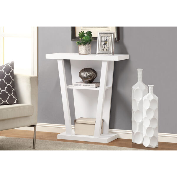 Accent Table - 32L / White Hall Console, image 1