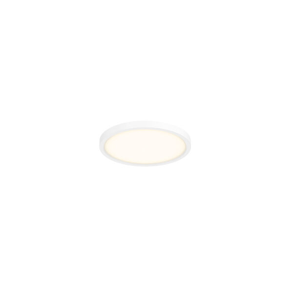 White Five-Inch LED Flush Mount, image 1
