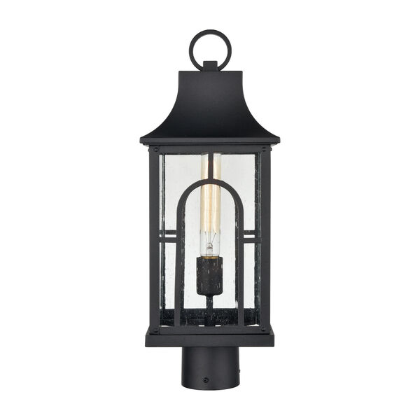 Triumph Textured Black Seven-Inch One-Light Outdoor Post Mount, image 1