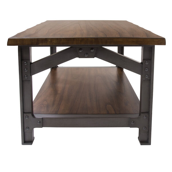 Bethel Park Graphite Grey and Brown Coffee Table, image 5