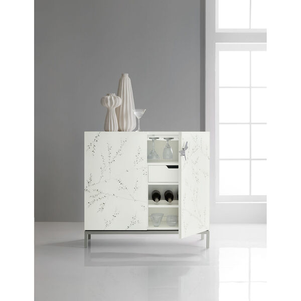 Melange Bale White Bar Cabinet, image 5