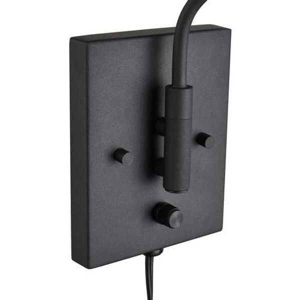Milla Charcoal Black One-Light Swing Arm Sconce, image 5