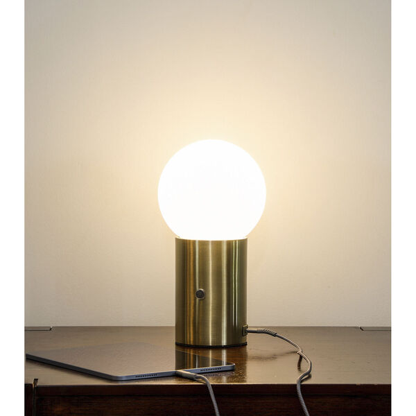 Kai Brass Integrated LED Table Lamp, image 4
