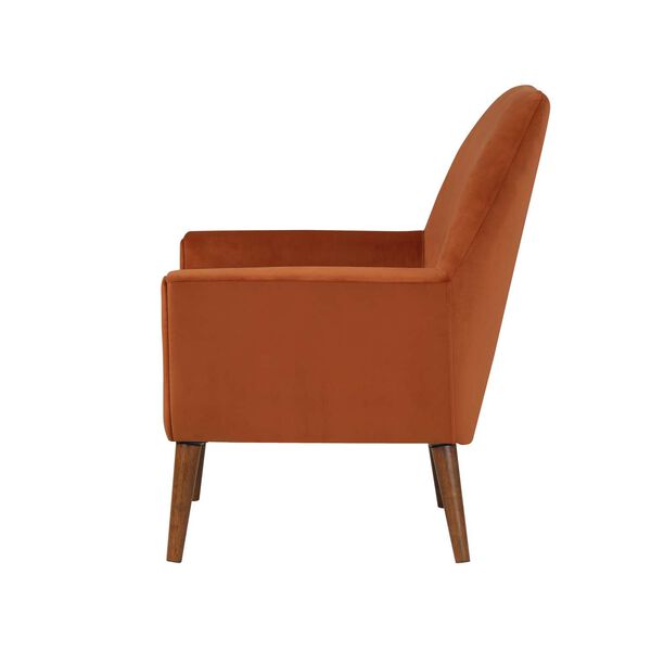 Accera Burnt Orange Velvet Arm Chair, image 6