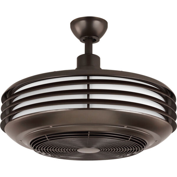 Bronze LED One-Light Indoor/Outdoor Ceiling Fan, image 1