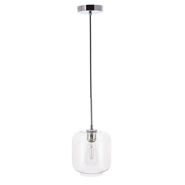 Collier Chrome Seven-Inch One-Light Mini Pendant with Clear Glass, image 5