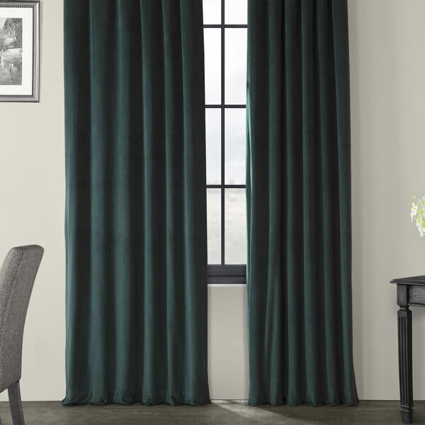 Green Polyester Blackout Single Panel Curtain 50 x 108, image 6