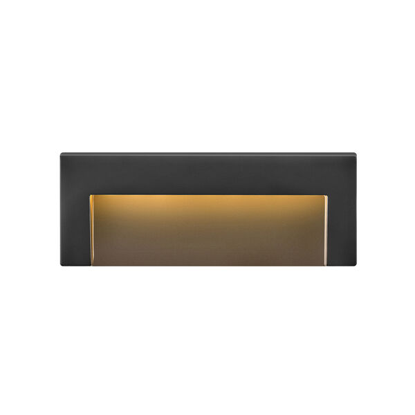 Taper Satin Black 12V Wide Horizontal LED Deck Sconce, image 1