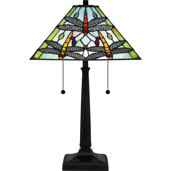 Kirkwood Matte Black Two-Light Table Lamp, image 3
