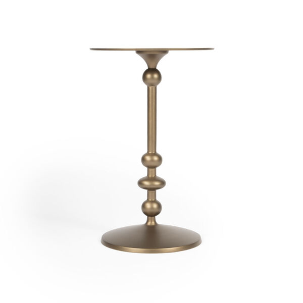 Zora Bronze Pedestal End Table, image 4