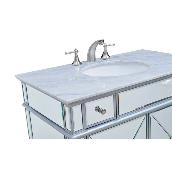 Camille Silver 36-Inch Vanity Sink Set, image 5