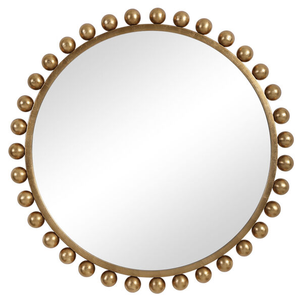 Cyra Gold Round Mirror, image 2