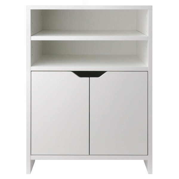 Nova White Open Shelf Storage Cabinet, image 4