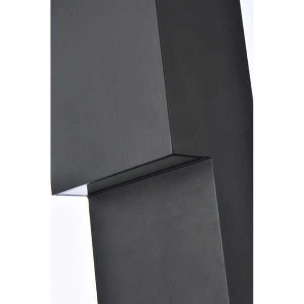 Raine Black 240 Lumens 12-Light LED Outdoor Wall Sconce, image 4