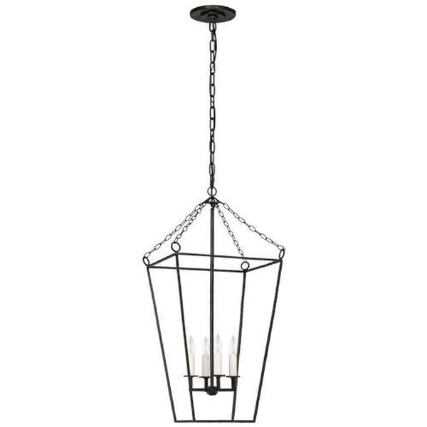Malloy 14-Inch Four-Light Open Frame Lantern Pendant by Marie Flanigan, image 1