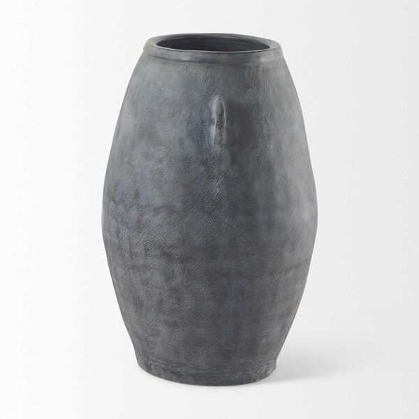 Zuma Dark Gray Ceramic Floor Vase, image 3