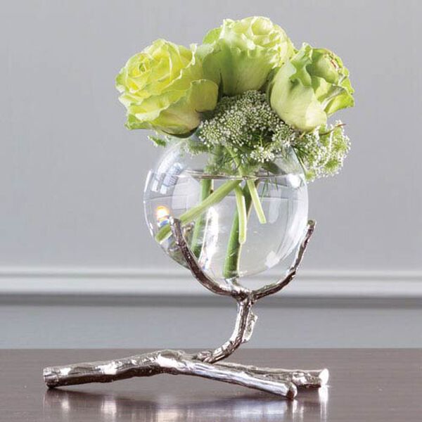 Twig Nickel Vase Holder, image 1