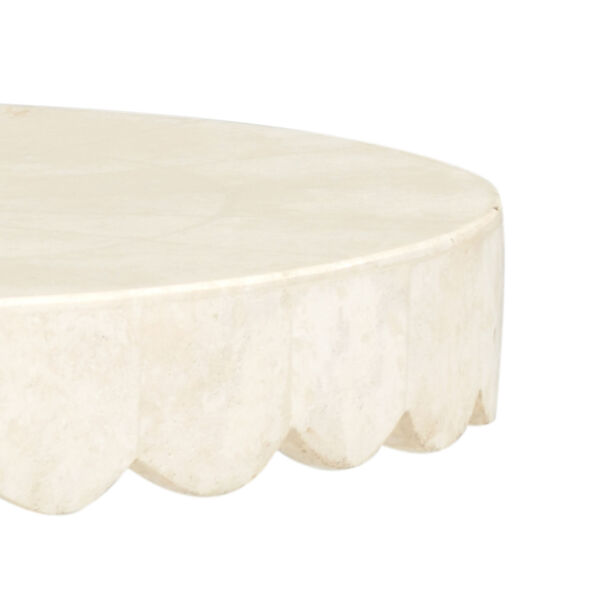 Puttick Natural White with Gold Side table, image 2