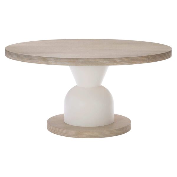 Solaria White and Natural Dining Table, image 1
