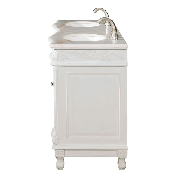Windsor White 60-Inch Vanity Sink Set, image 6