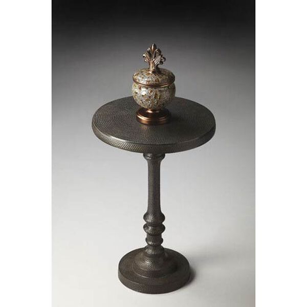 Tanya Metal Pedestal Accent Table, image 1
