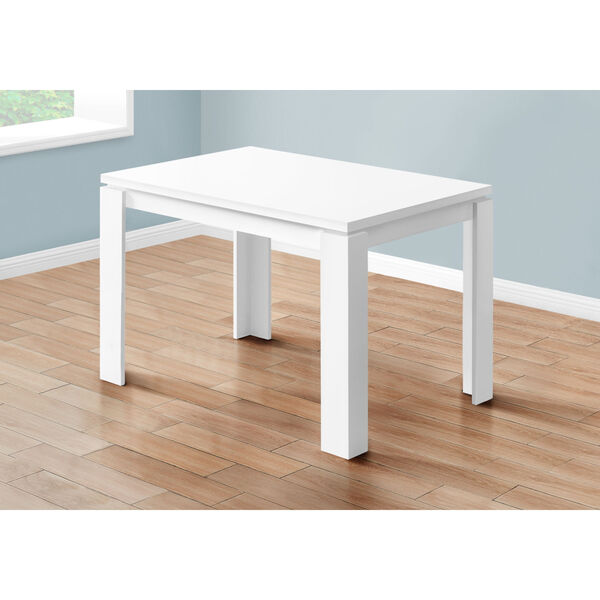 White Rectangular Dining Table, image 3