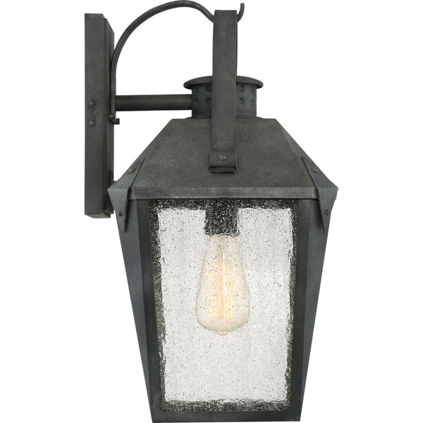 Carriage Mottled Black 10-Inch One-Light Outdoor Wall Lantern, image 4