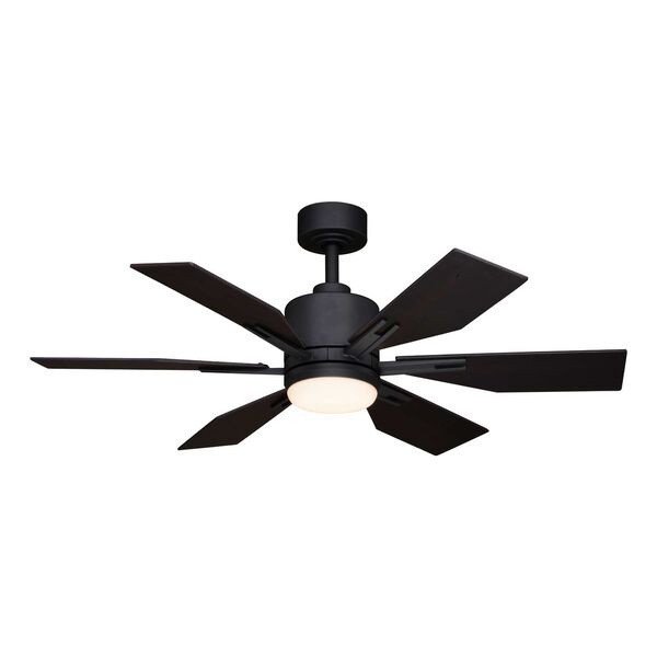 Mayfield Charcoal Black Integrated LED Ceiling Fan with Remote, image 4