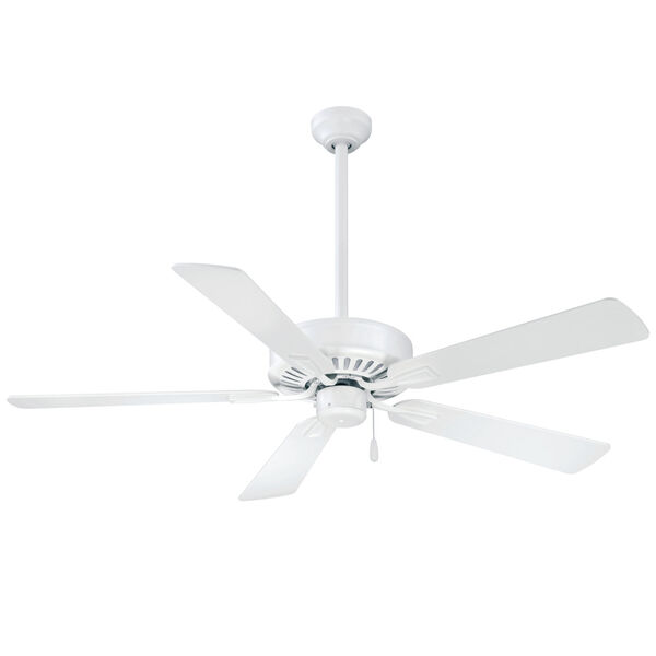 Contractor Plus Flat White 52-Inch Ceiling Fan, image 1