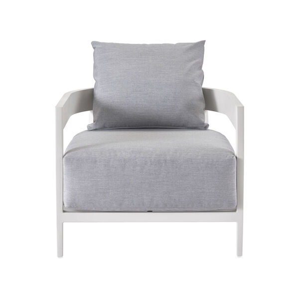 South Beach Chalk White Aluminum  Lounge Chair, image 1
