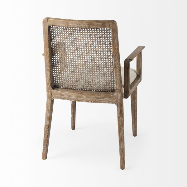Clara Light Brown and Cream Dining Chair, image 5