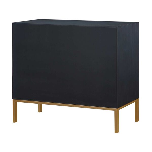 Prism Royal Blue and Gold Two Drawer Chest, image 4