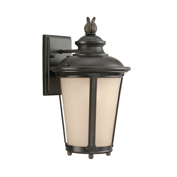 Cape May Burled Iron Energy Star 16-Inch LED Outdoor Wall Lantern, image 1