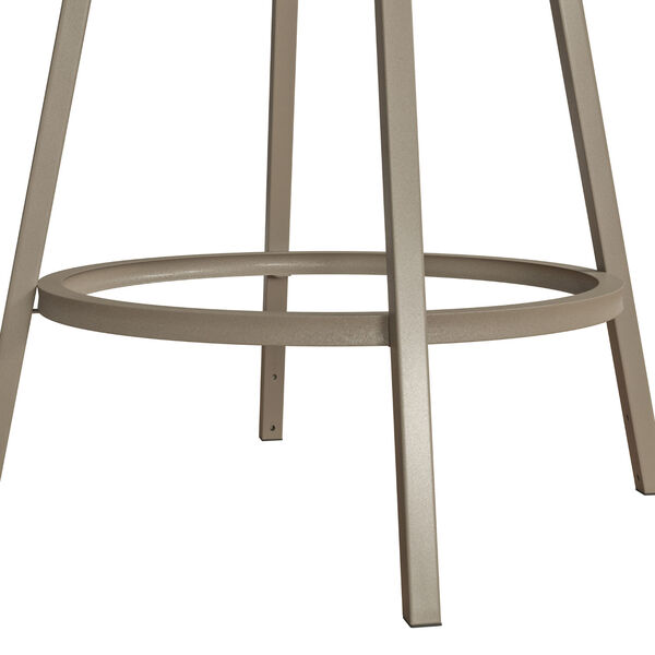 Canal Street Champagne Gold And Cream Geometric Circle Adjustable Stool With Nested Leg, image 10