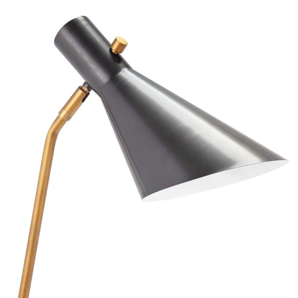 Spyder Blackened Brass One-Light Task Lamps, image 5