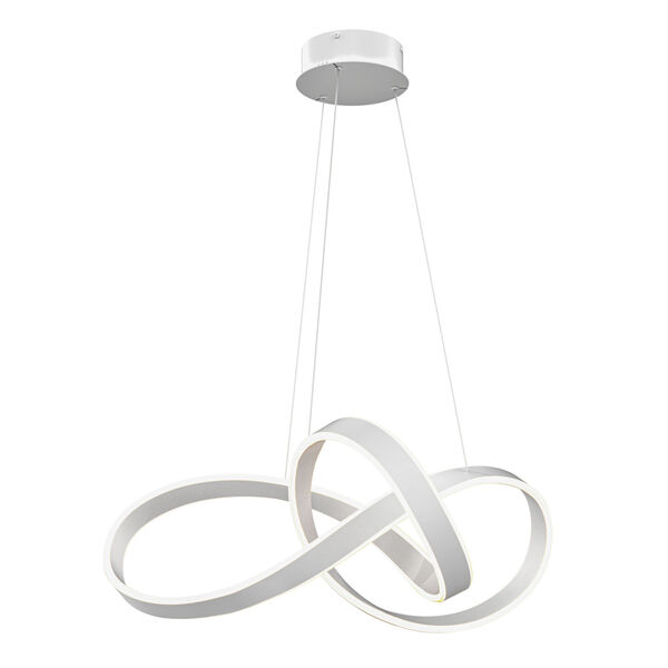 White LED Twirl Pendant, image 1