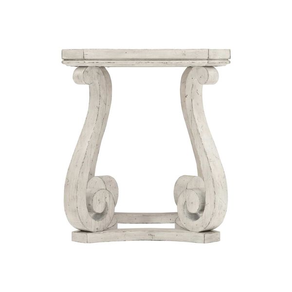 Mirabelle Whitewashed Cotton End Table, image 1