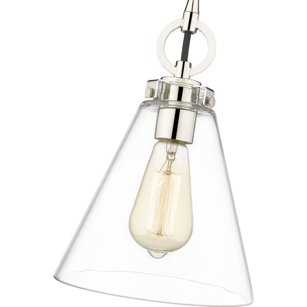 Harper Polished Nickel One-Light Eight-Inch Pendant, image 4