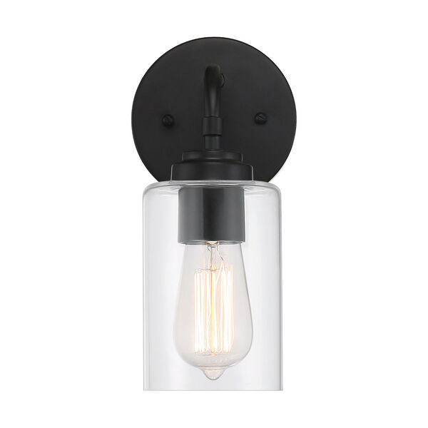 Stowe Flat Black One-Light Wall Sconce, image 4