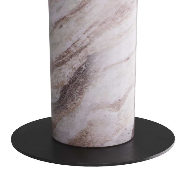 Wythe Sedona Marble Natural Iron End Table, image 5