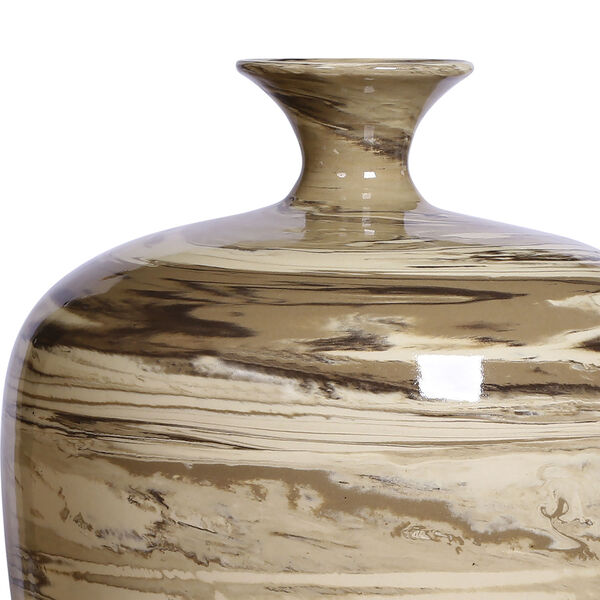 Margot Brown Marble Glazed Vase, image 2