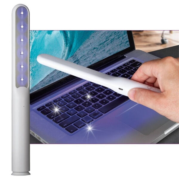 White Rechargeable UVC Disinfecting Wand, image 2